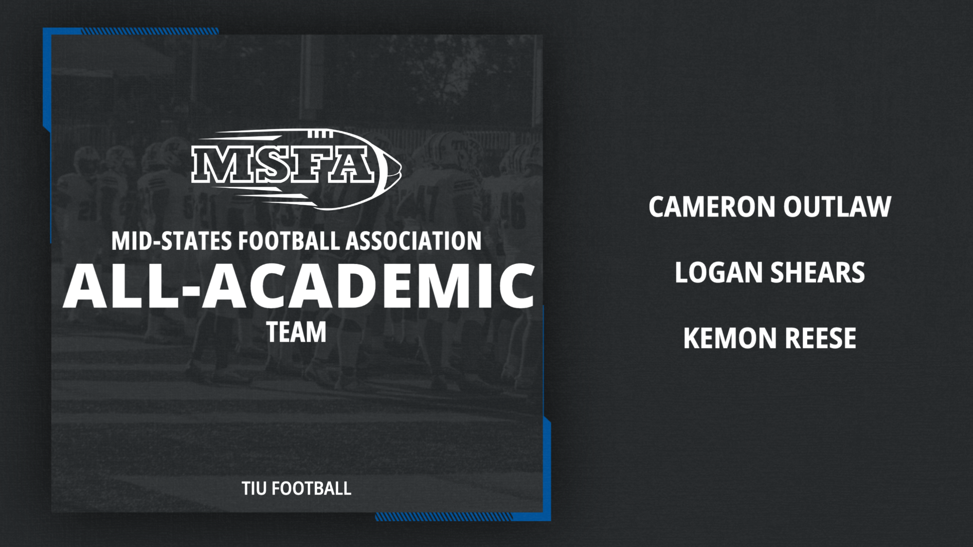 MSFA All-Academic Team Graphic