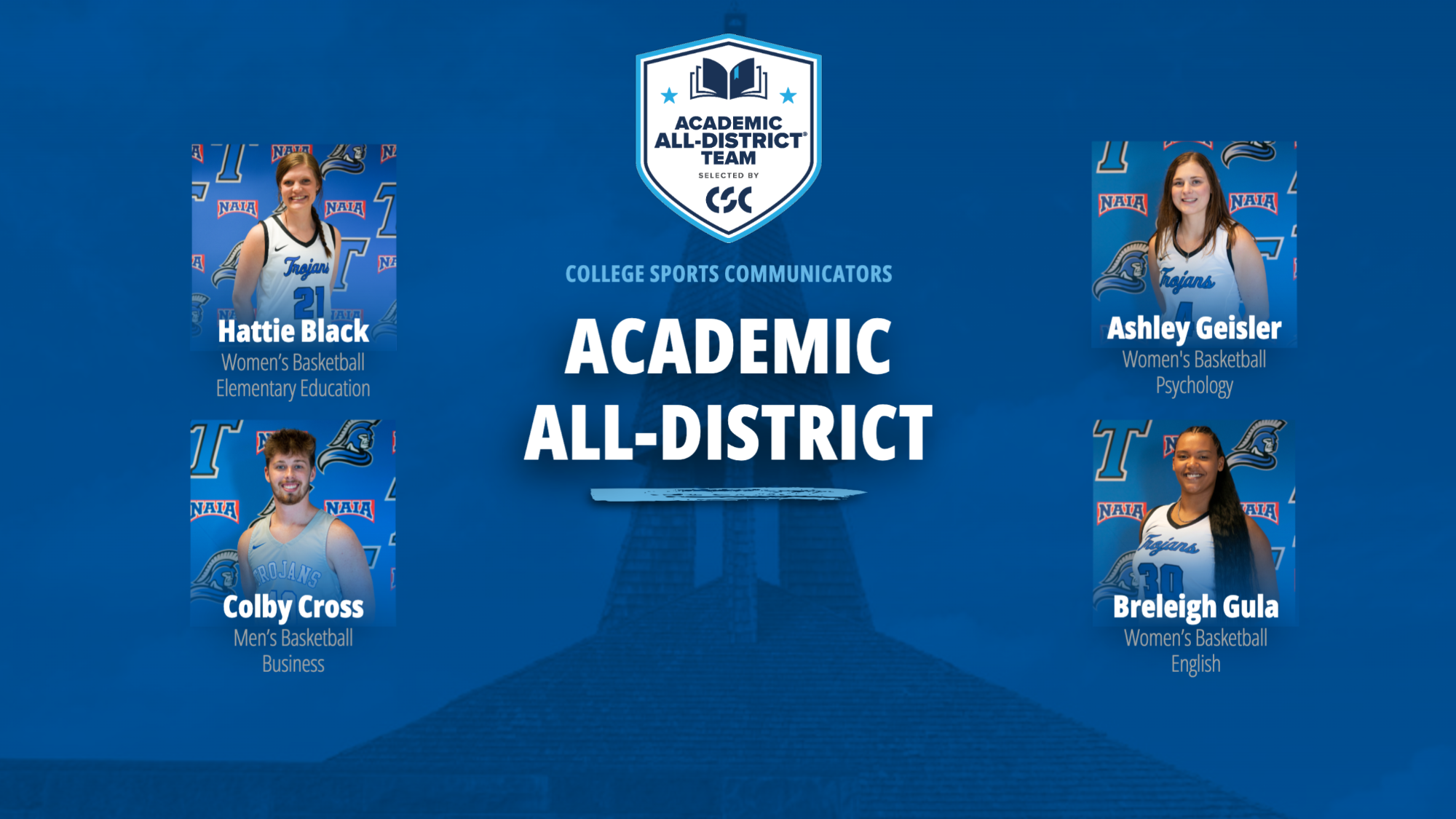 Basketball CSC All-District Graphic