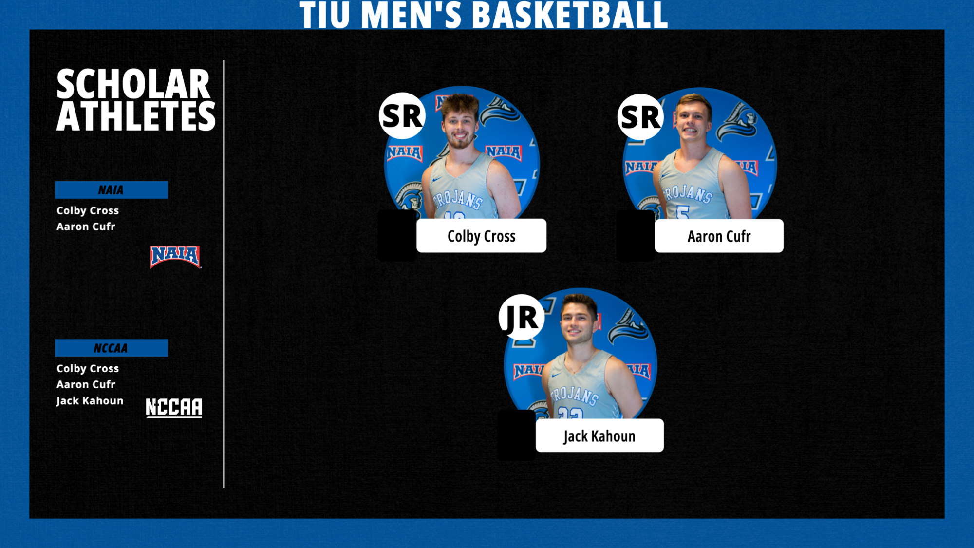 MBB NCCAA Scholar Athlete Graphic