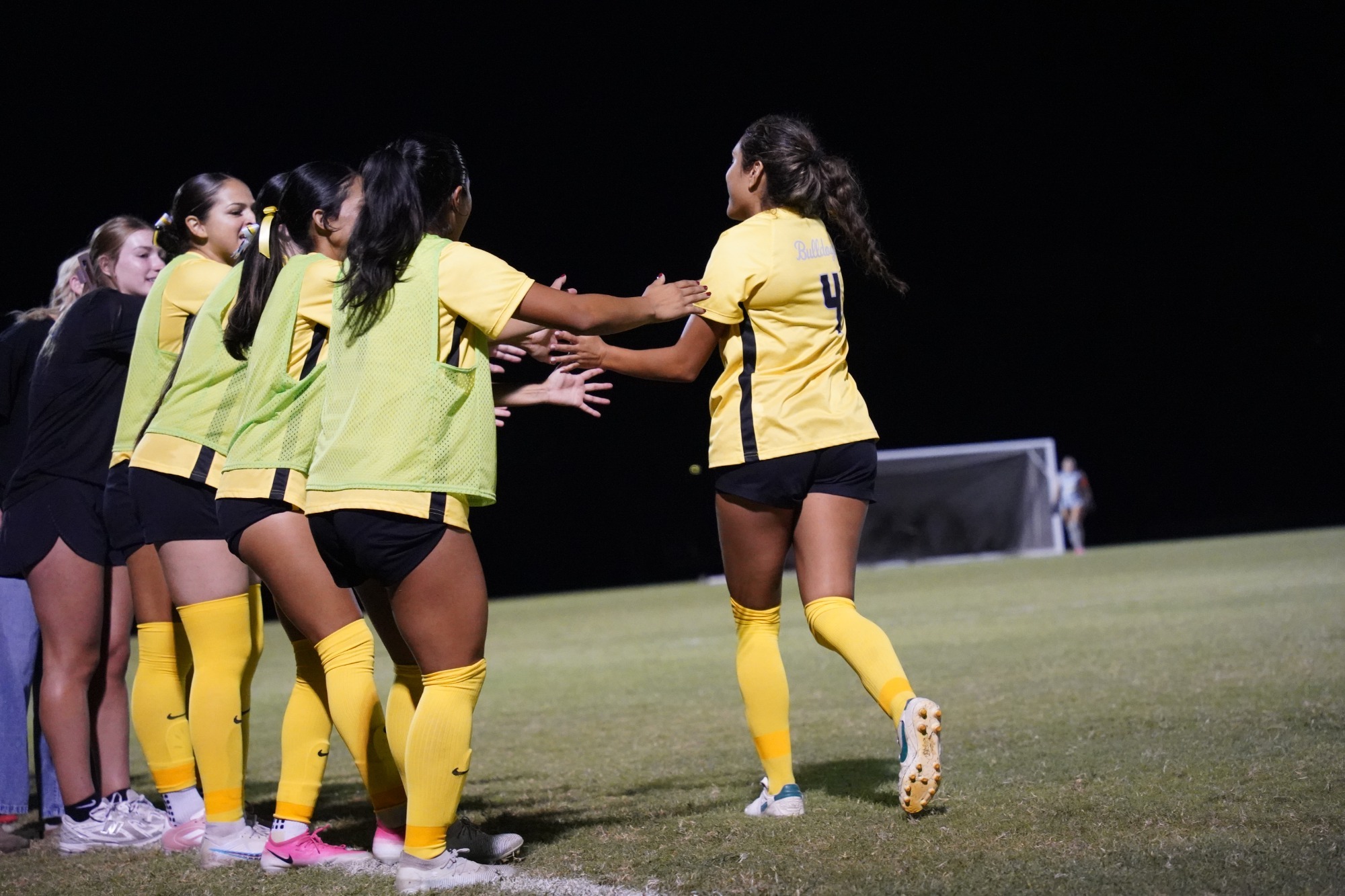 Natalia Cortez celebrates after goal
