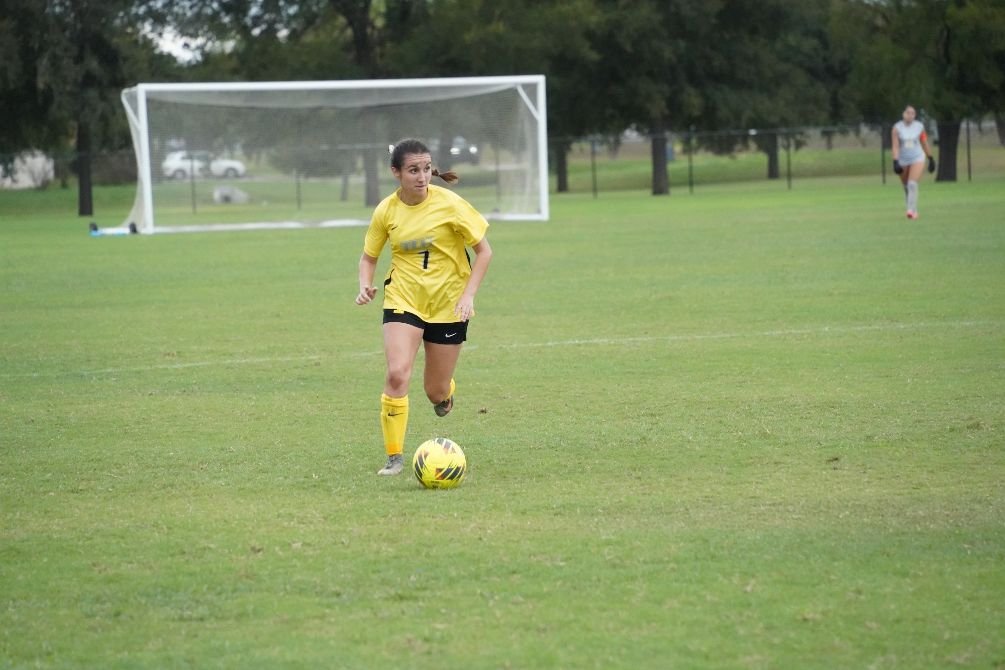 Monica Sitachitta dribbles
