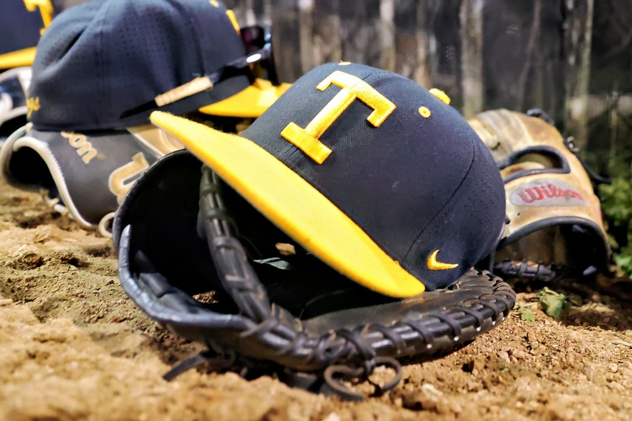 TLU Baseball hat and glove