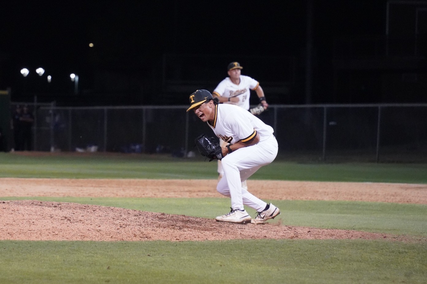 Cody Andrade celebrates