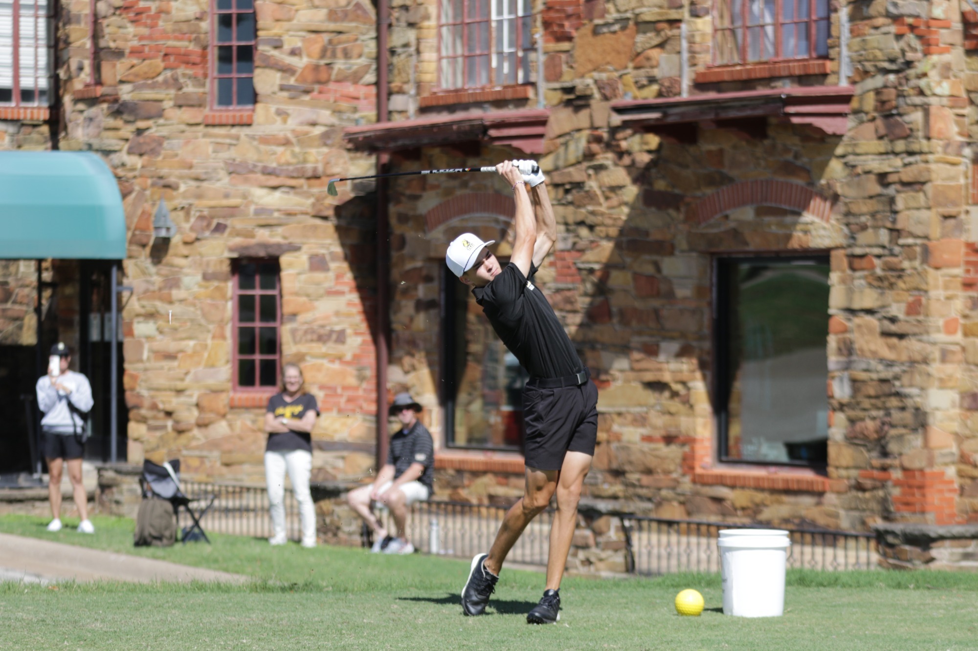 Cooper Hollomon tees off