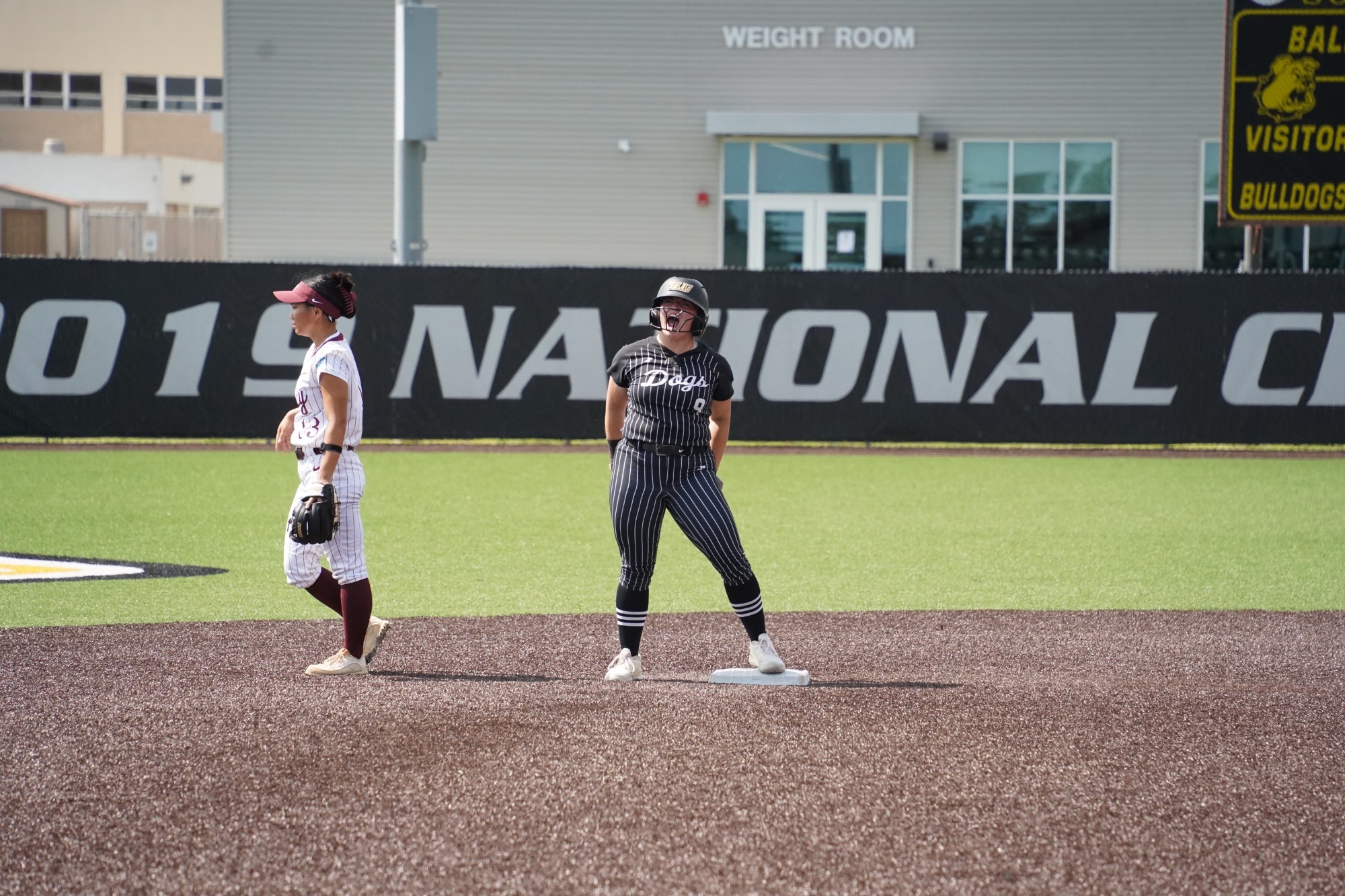 Taylor Vannett celebrates