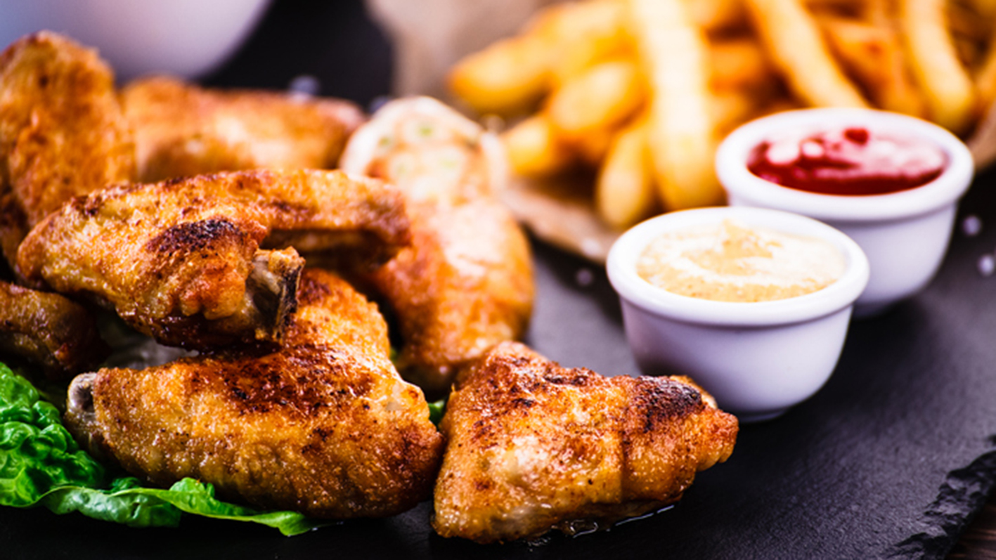 Chicken nuggets and French fries