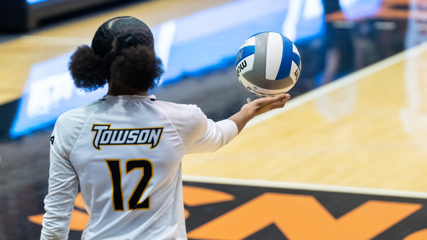 Towson Volleyball Powers Past FDU in Four Sets Towson University