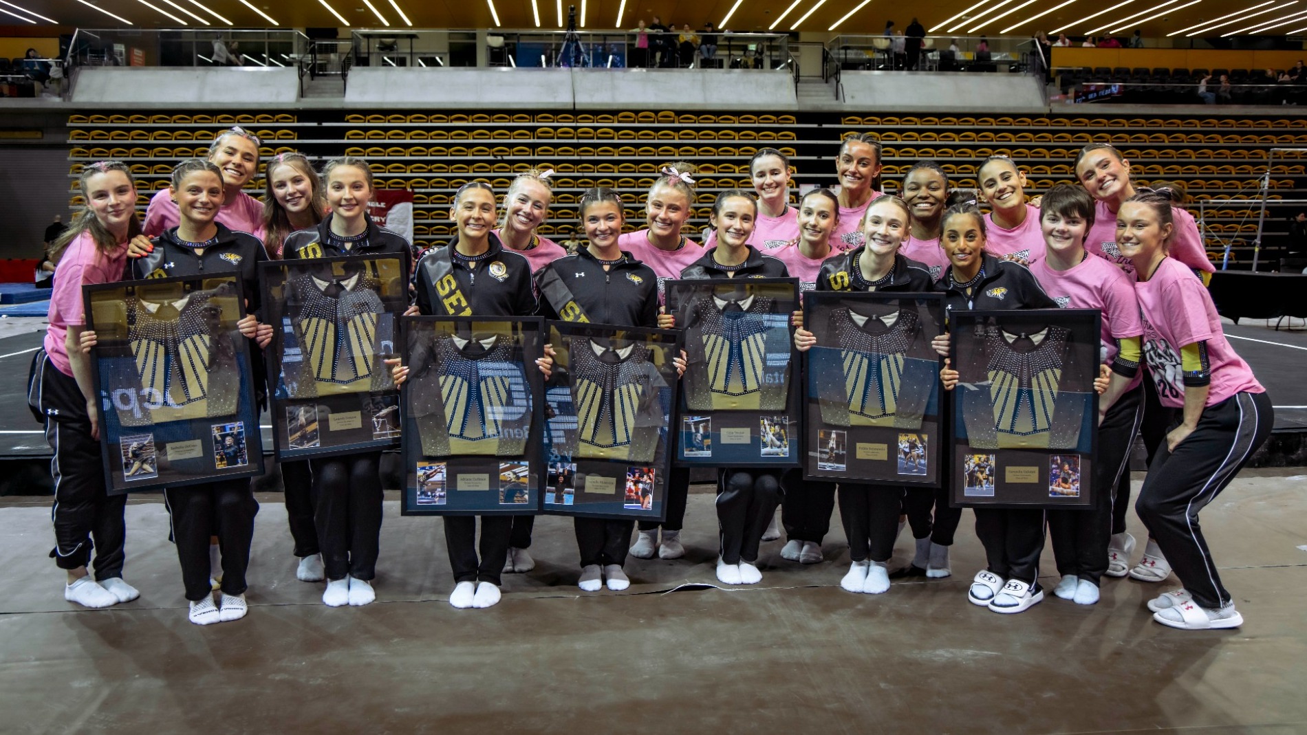 Gymnastics Team with Seniors