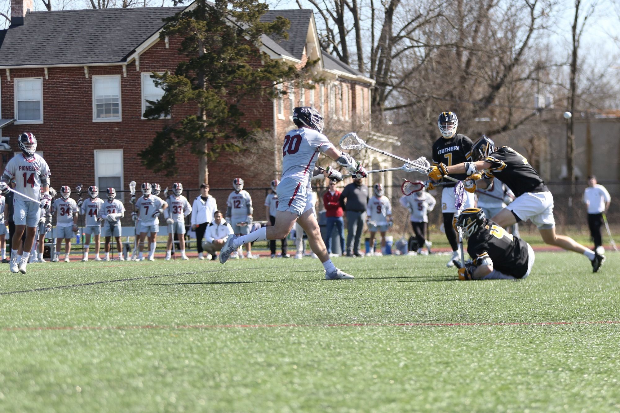Men's Lacrosse faced off against 10 ranked Denison in gritty
