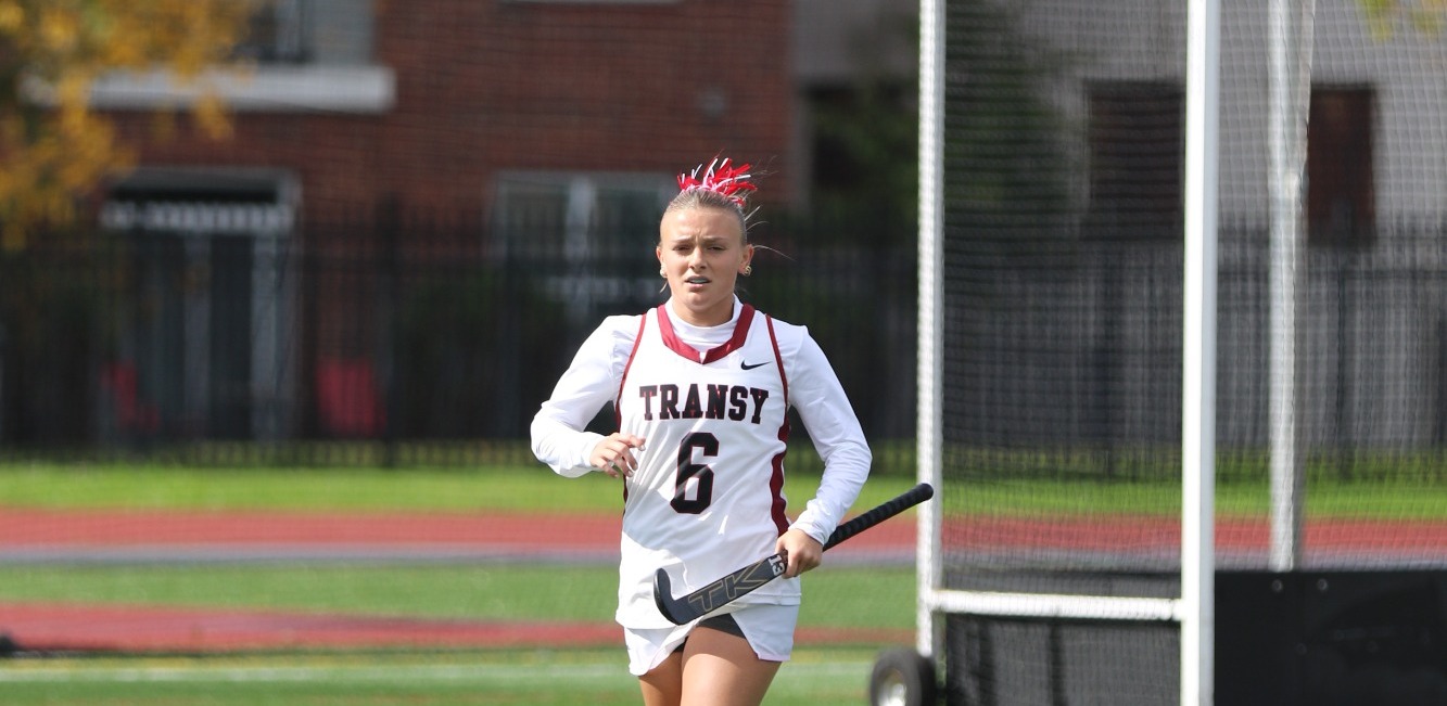 Ellie Falk (#6) against Allegheny Sunday at Pat Deacon Stadium.