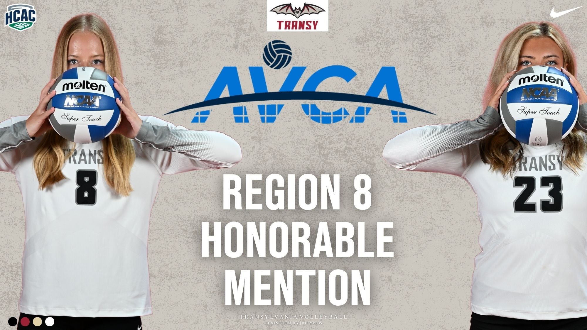 Macy Lentz and Isabella Myers AVCA All-Region HM