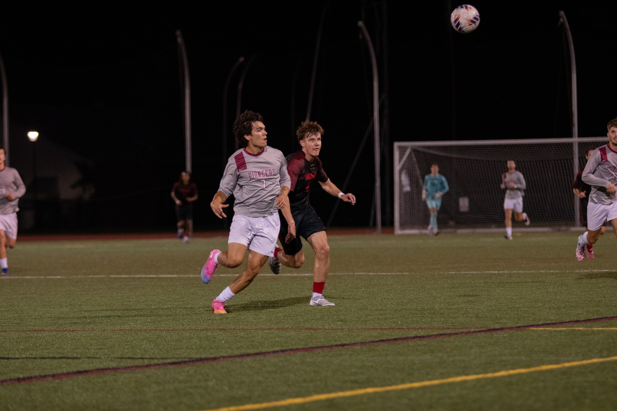 Cole Varela (#7) in action at Pat Deacon Stadium. 