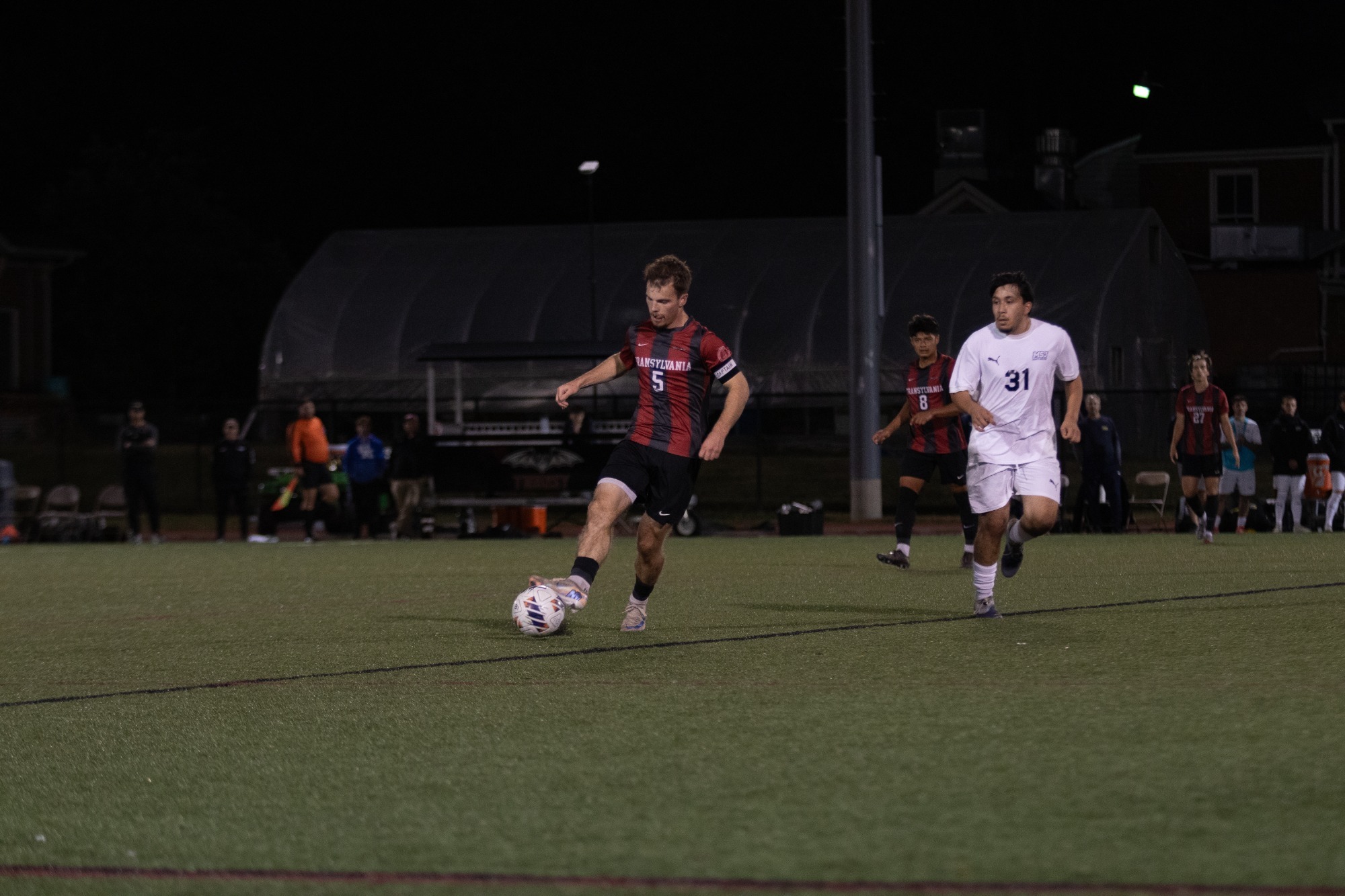 McKay Wheatley (#5) in action at Pat Deacon Stadium. 
