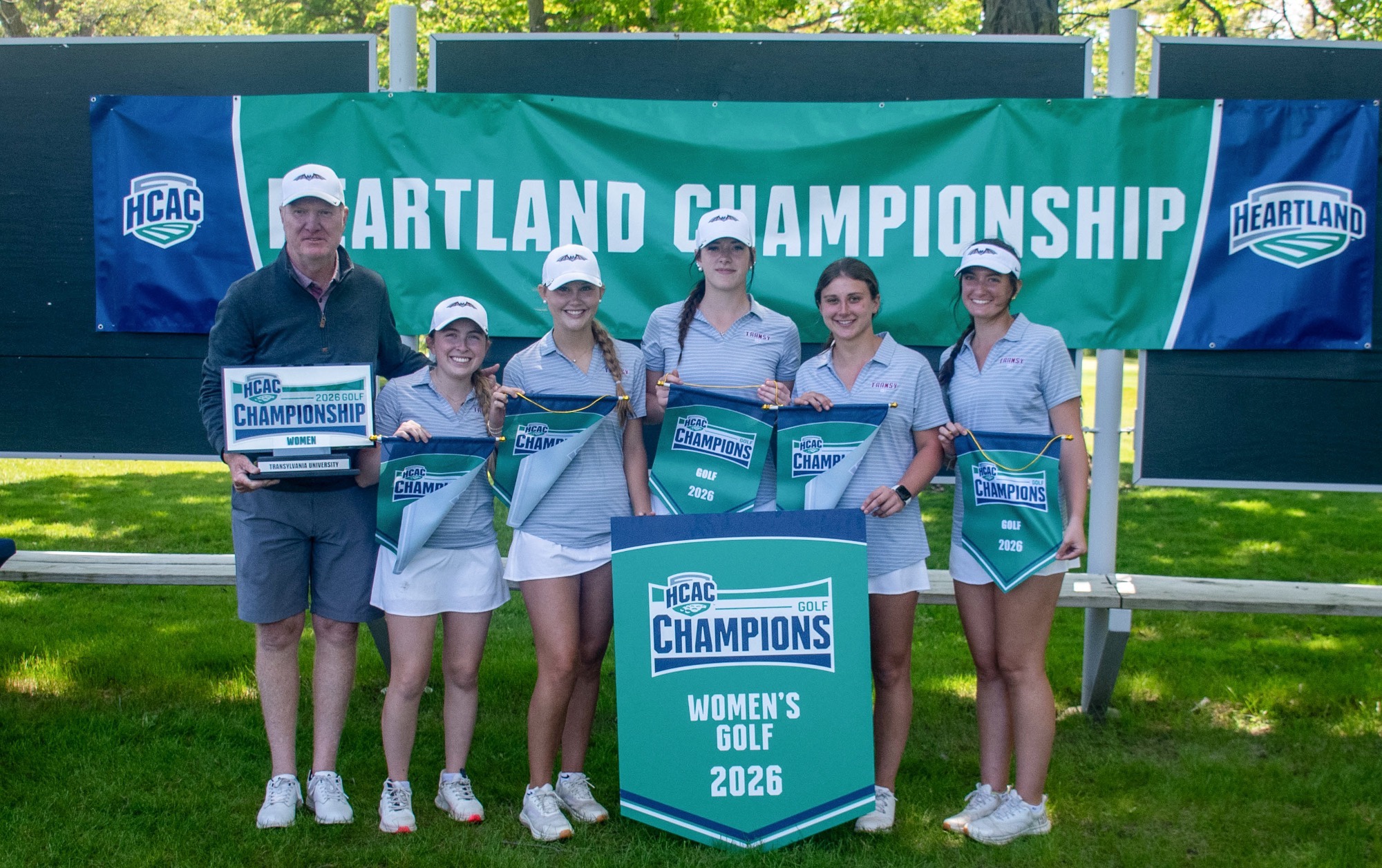 Transylvania Women’s Golf celebrates the 2026 HCAC Championship!