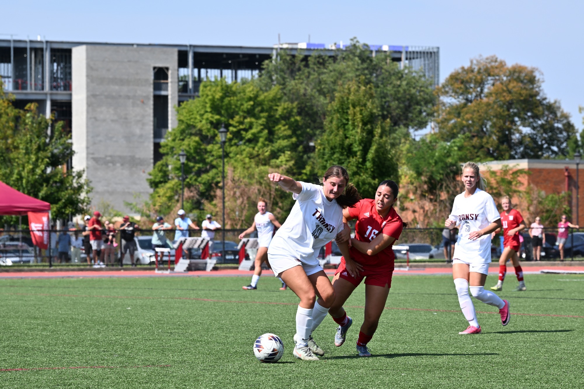 Ginger Mooser (#10) in action against Wittenberg. 