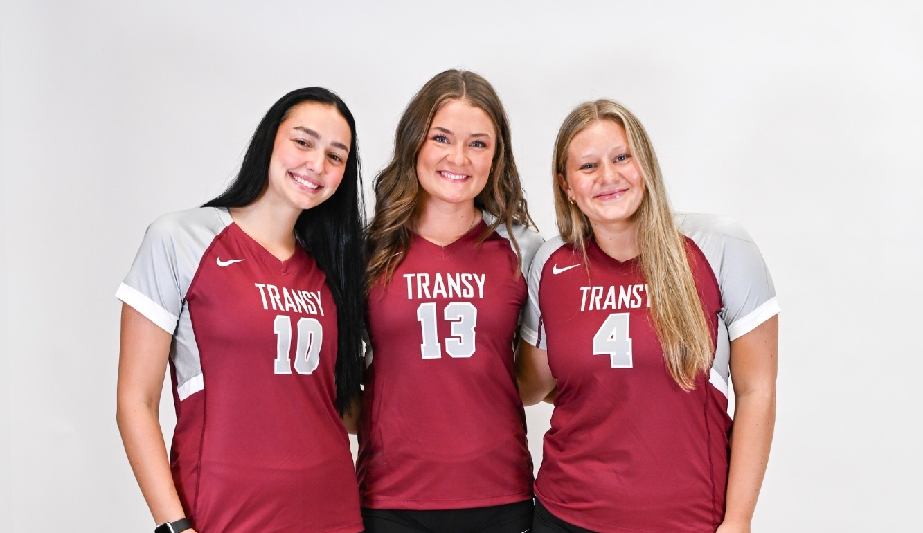 Clara Rogers, Addie Atcher, Megan Sweeney at Media Day 2026 posing for a portrait. 