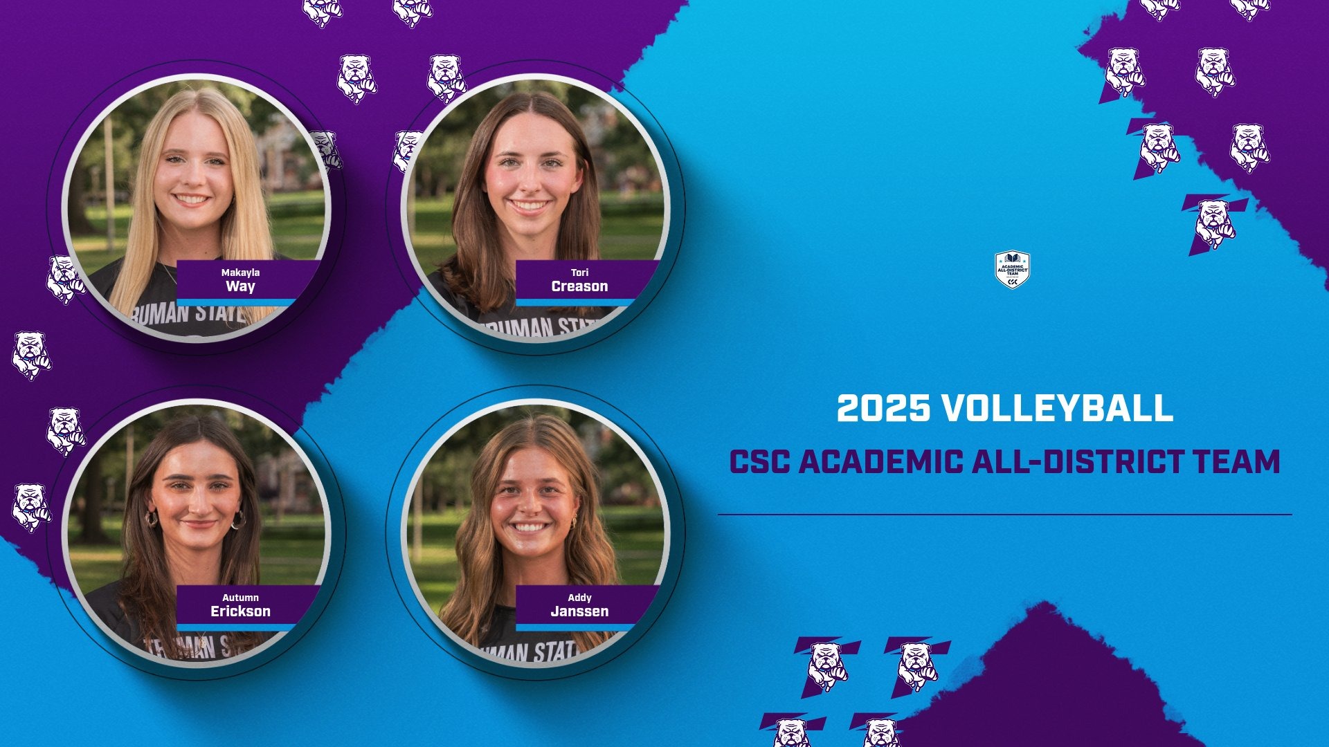 2025 Volleyball Academic All-District Team