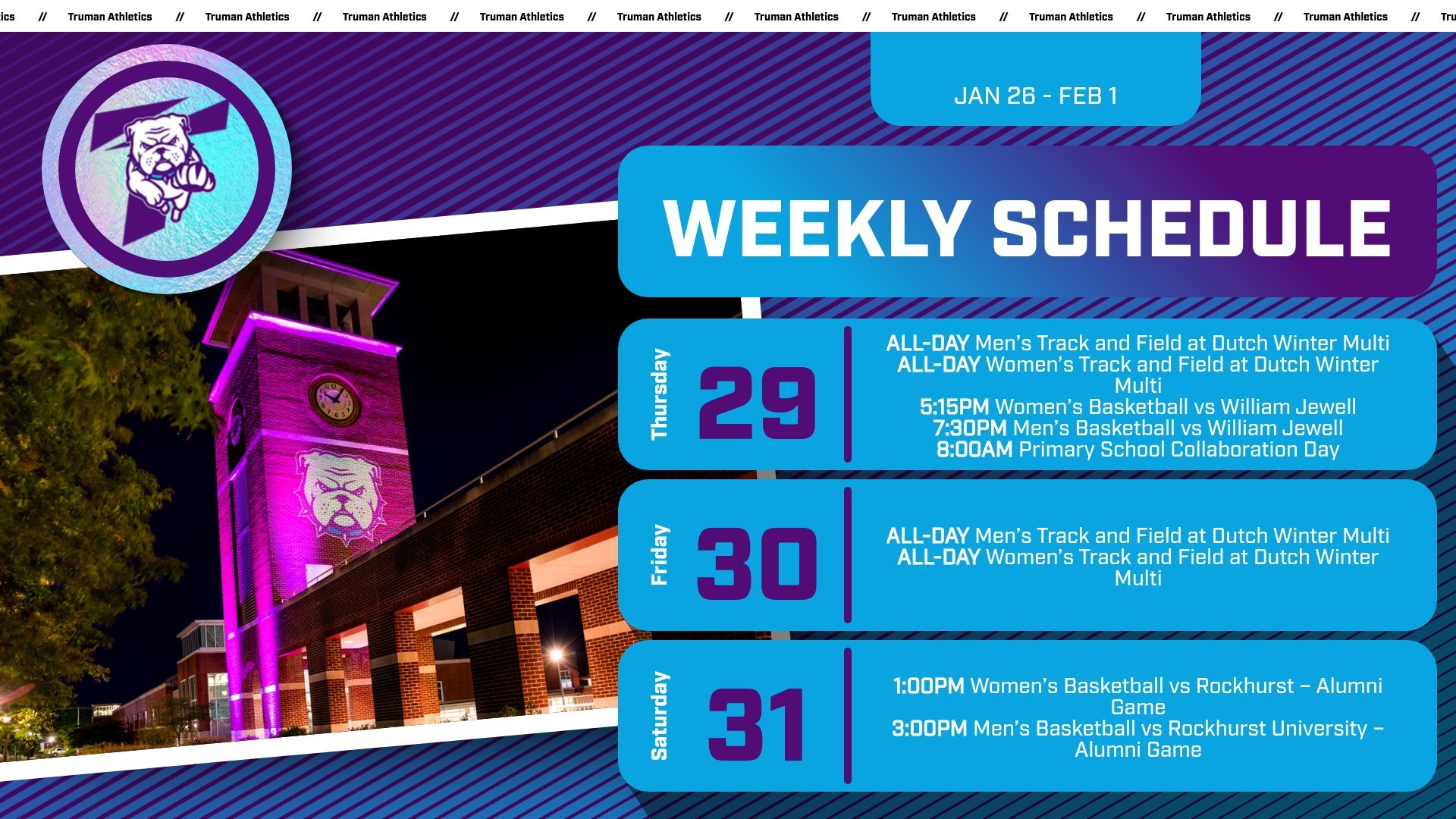This Week in Truman Athletics - Jan 26 - Feb 1