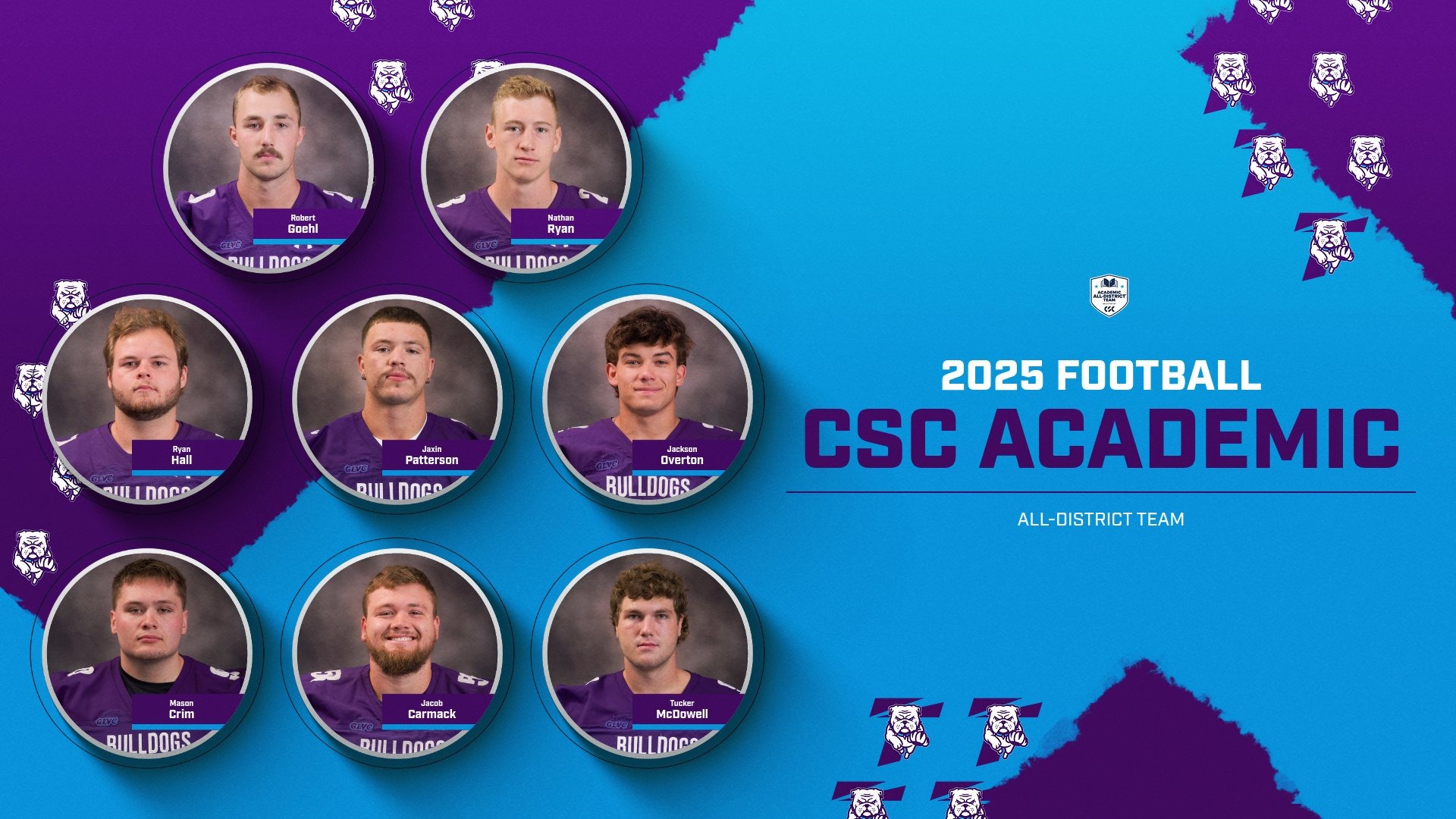2025 Football CSC Academic All-District