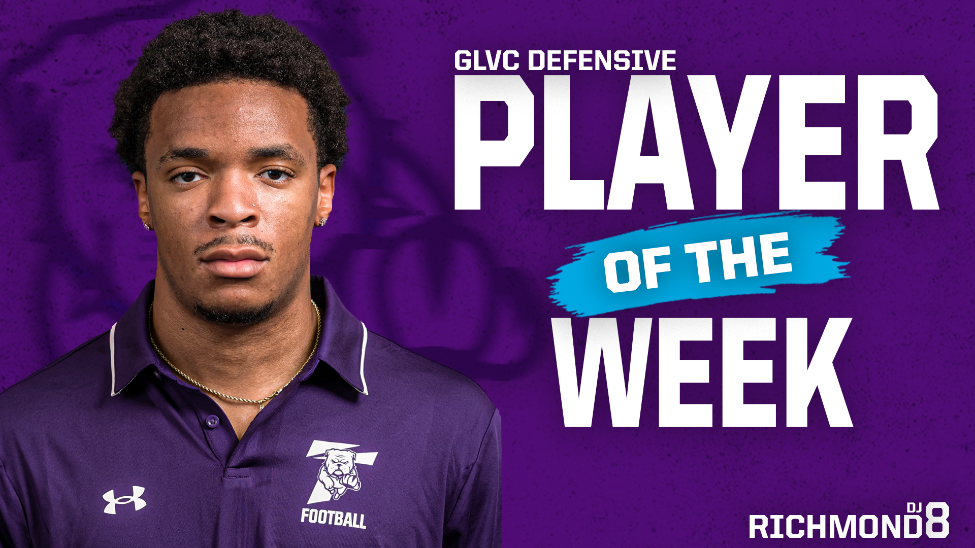 DJ Richmond GLVC Defensive Player of the Week Announcement