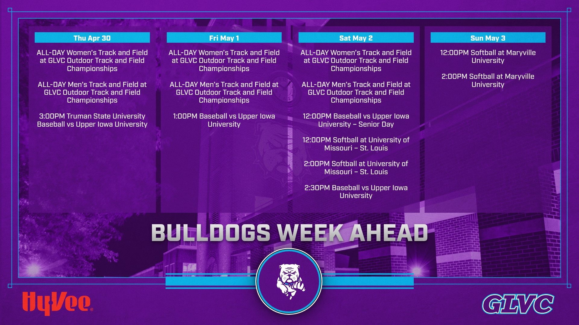 This Week in Truman Athletics April 27 - May 3