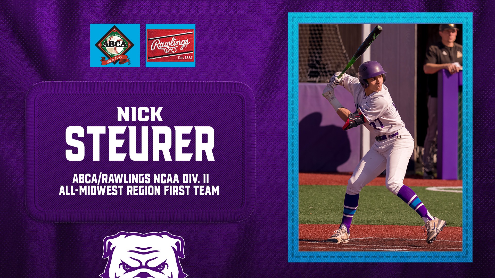 Nick Steurer Named ABCA/Rawlings 1st Team Midwest All-Region