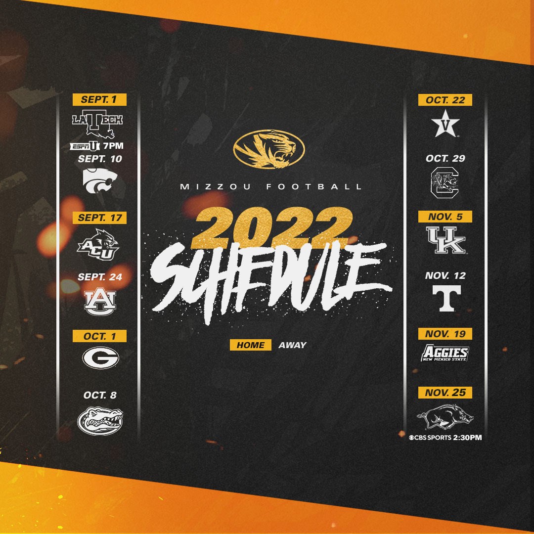 Mizzou Football Announces 2021 Schedule - Tiger Scholarship Fund mizzou-football-announces-2021-schedule-tiger-scholarship-fund