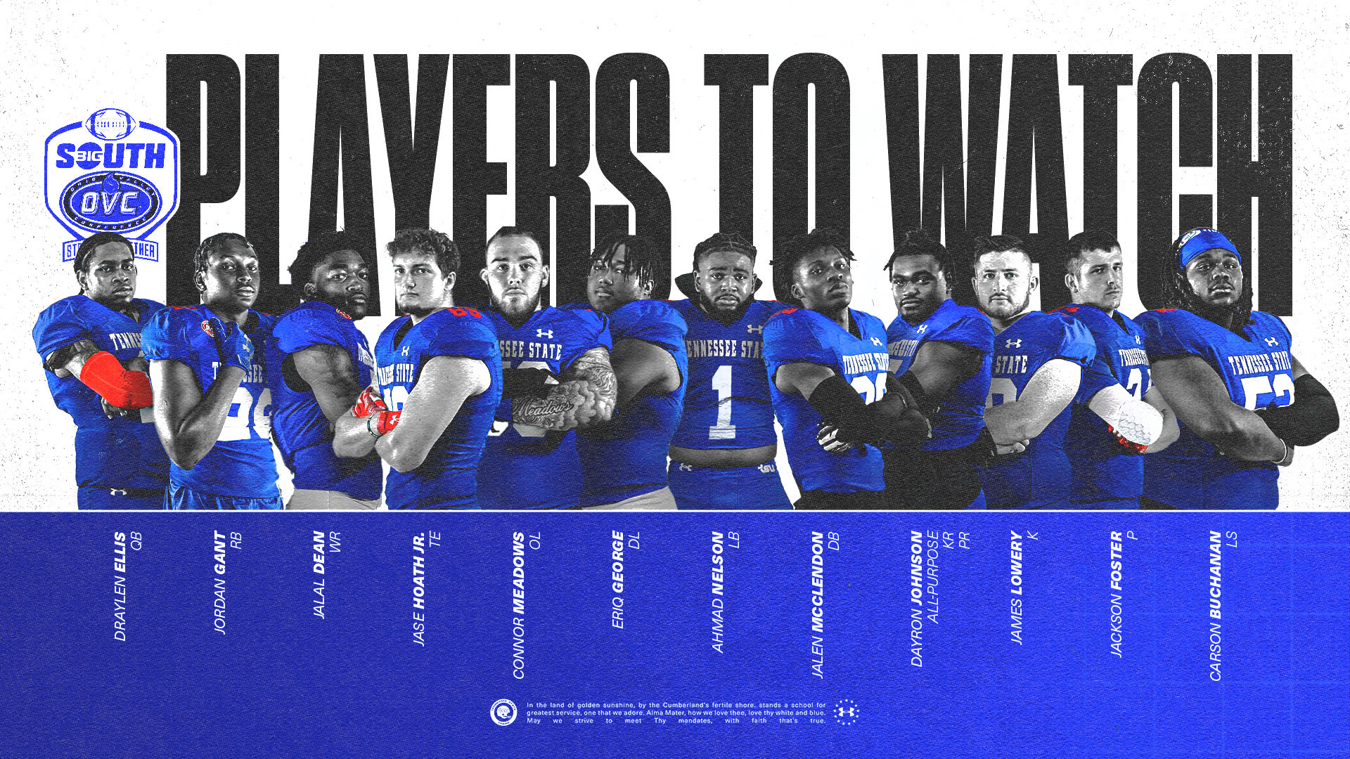 Football Announces 2024 Big SouthOVC Eight Game Schedule Tennessee State University