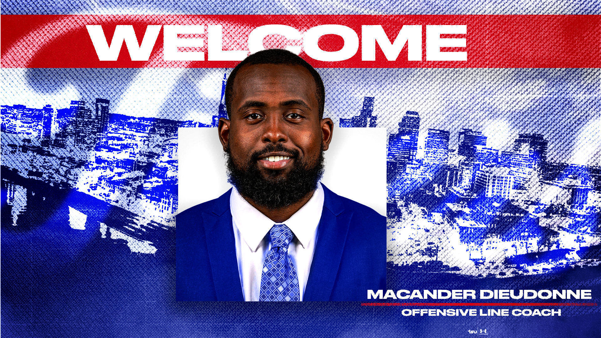 Macander Dieudonne welcome graphic
