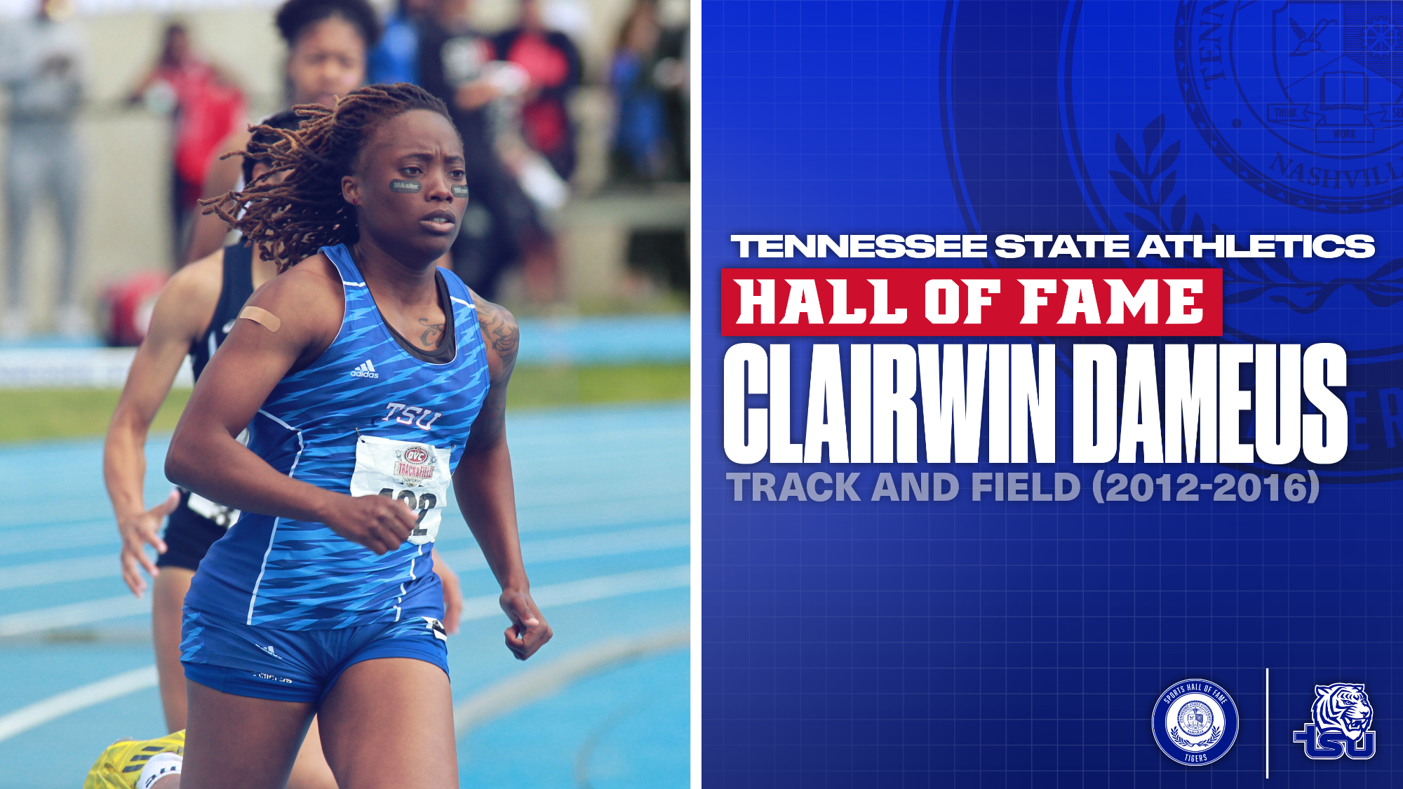 TSU HOF: Clairwin Dameus — Women’s Track and Field
