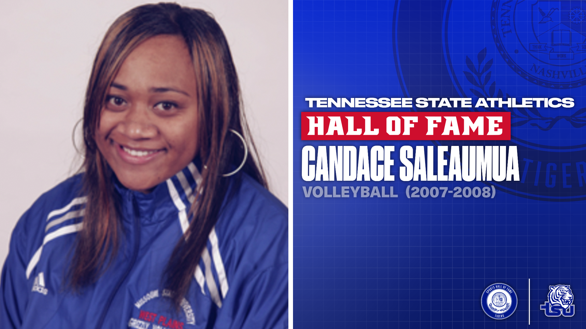 TSU HOF Class of 2026: Candace Saleaumua — Volleyball