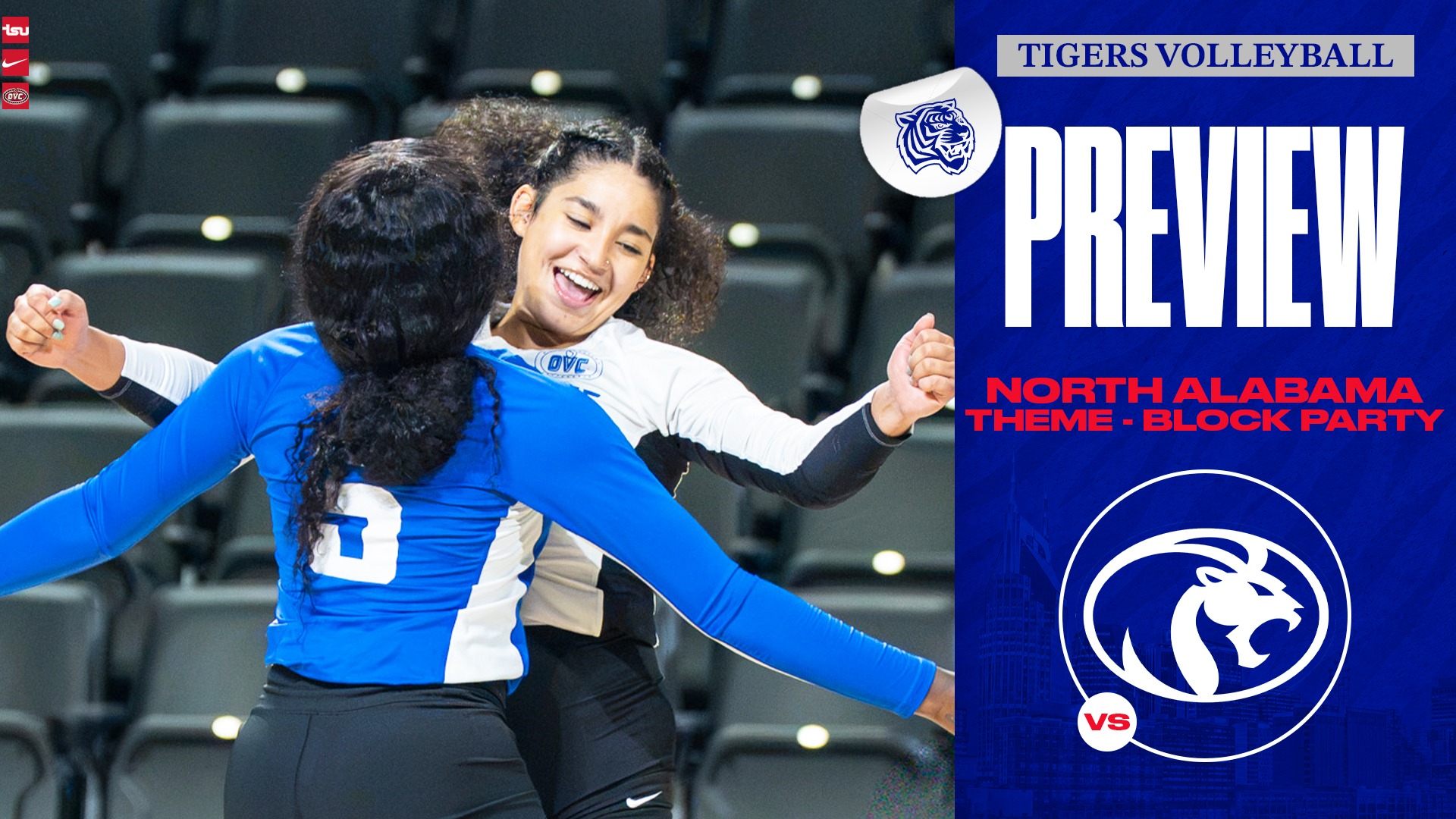 Imperial & Moore Chest Bump - TSU Volleyball Preview vs North Alabama