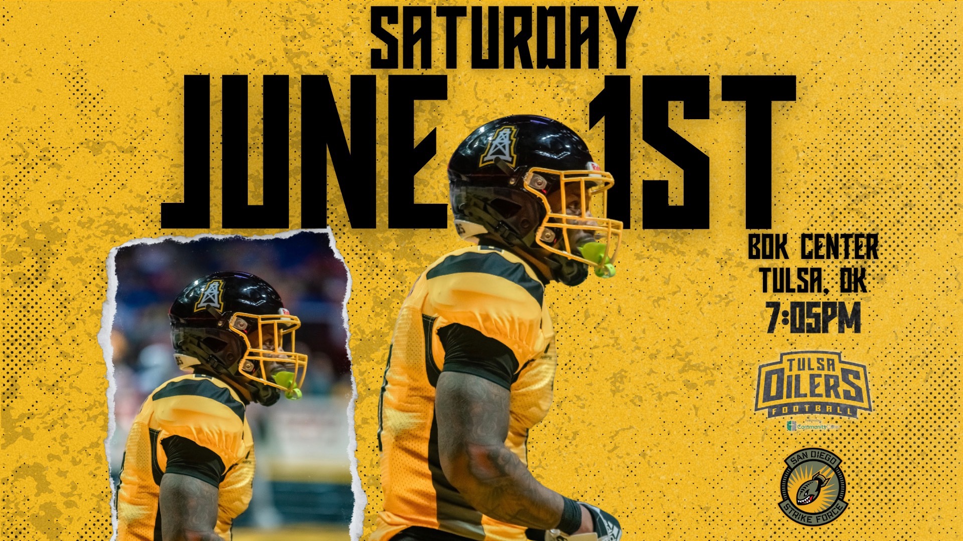 TULSA OILERS VS. SAN DIEGO STRIKE FORCE Tulsa Oilers Football