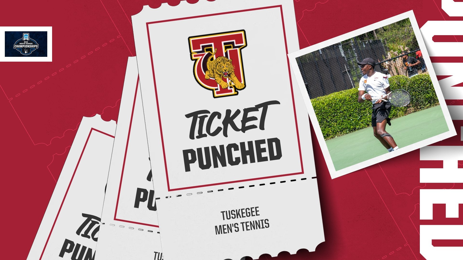 Tuskegee Men's Tennis ticket punched 2026