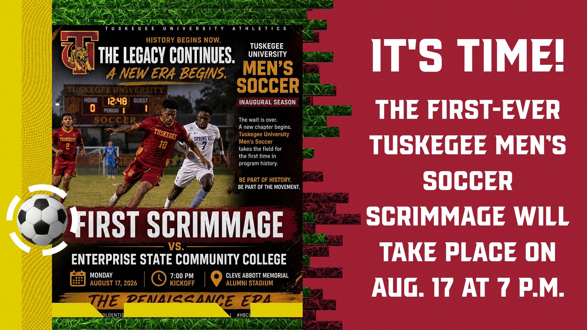 Men's Soccer Scrimmage promo 2026