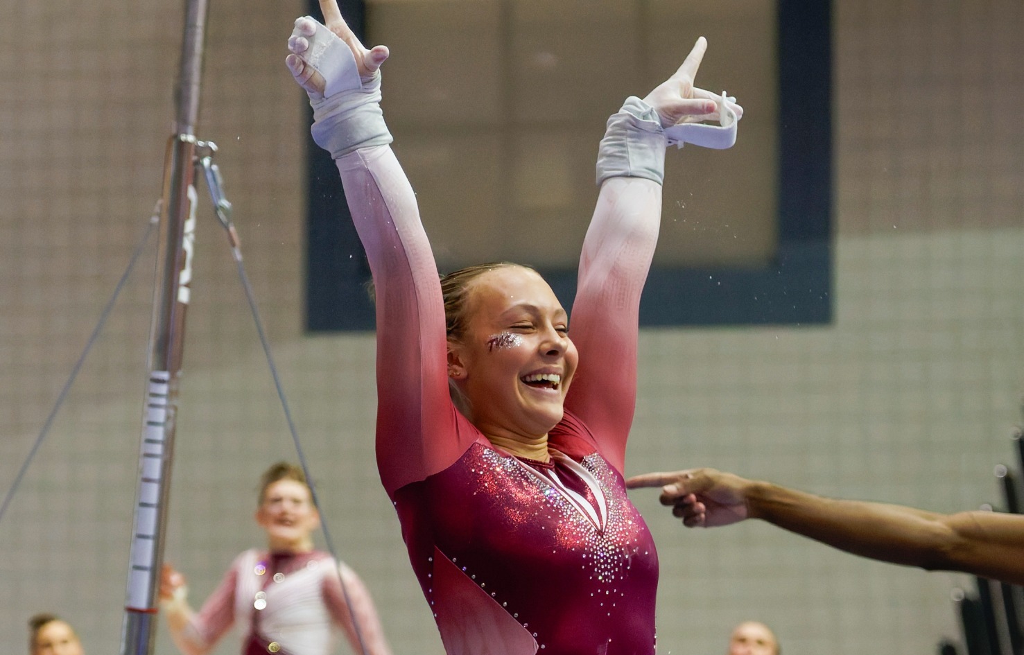 twu gymnastics at holiday spectacular - baker