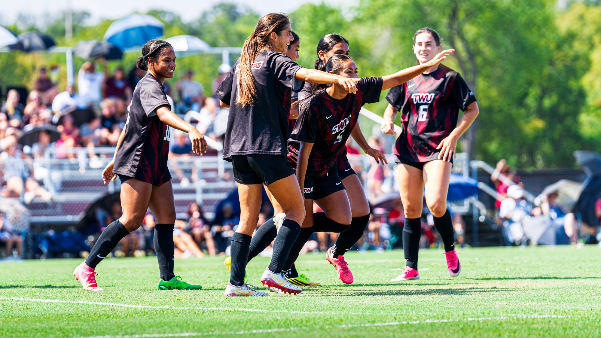 Team celebrates vs SRSU