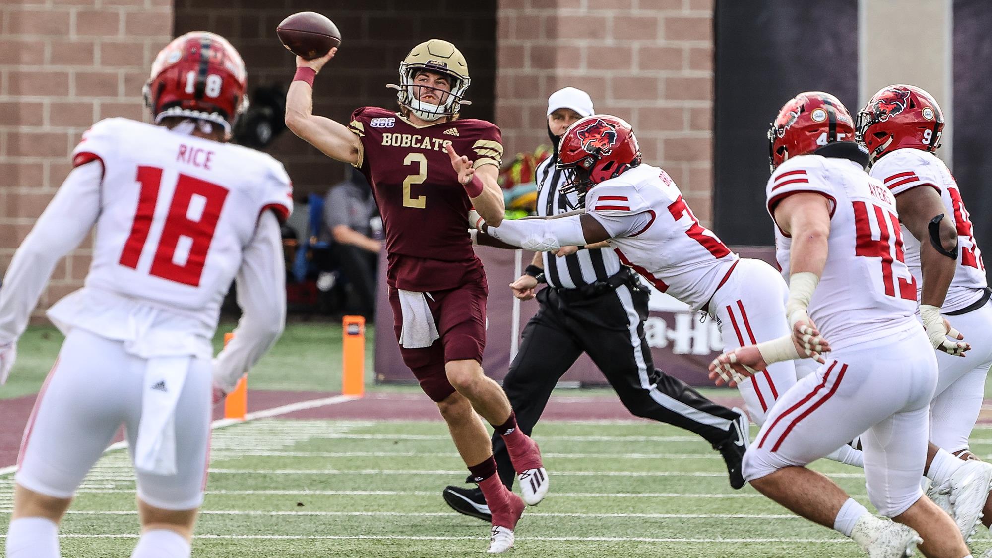 McBride’s RecordSetting Performance leads Texas State to a 4745 Win