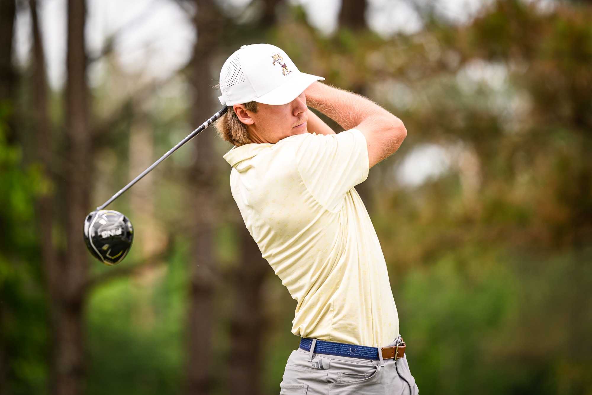 MADISON, Miss. - Action during the first round of the 2026 Sun Belt Men’s Golf Championship at Annandale Golf Club in Madison, Miss. The Sun Belt Conference men’s championship features member schools competing for the league title and an automatic postseason berth.