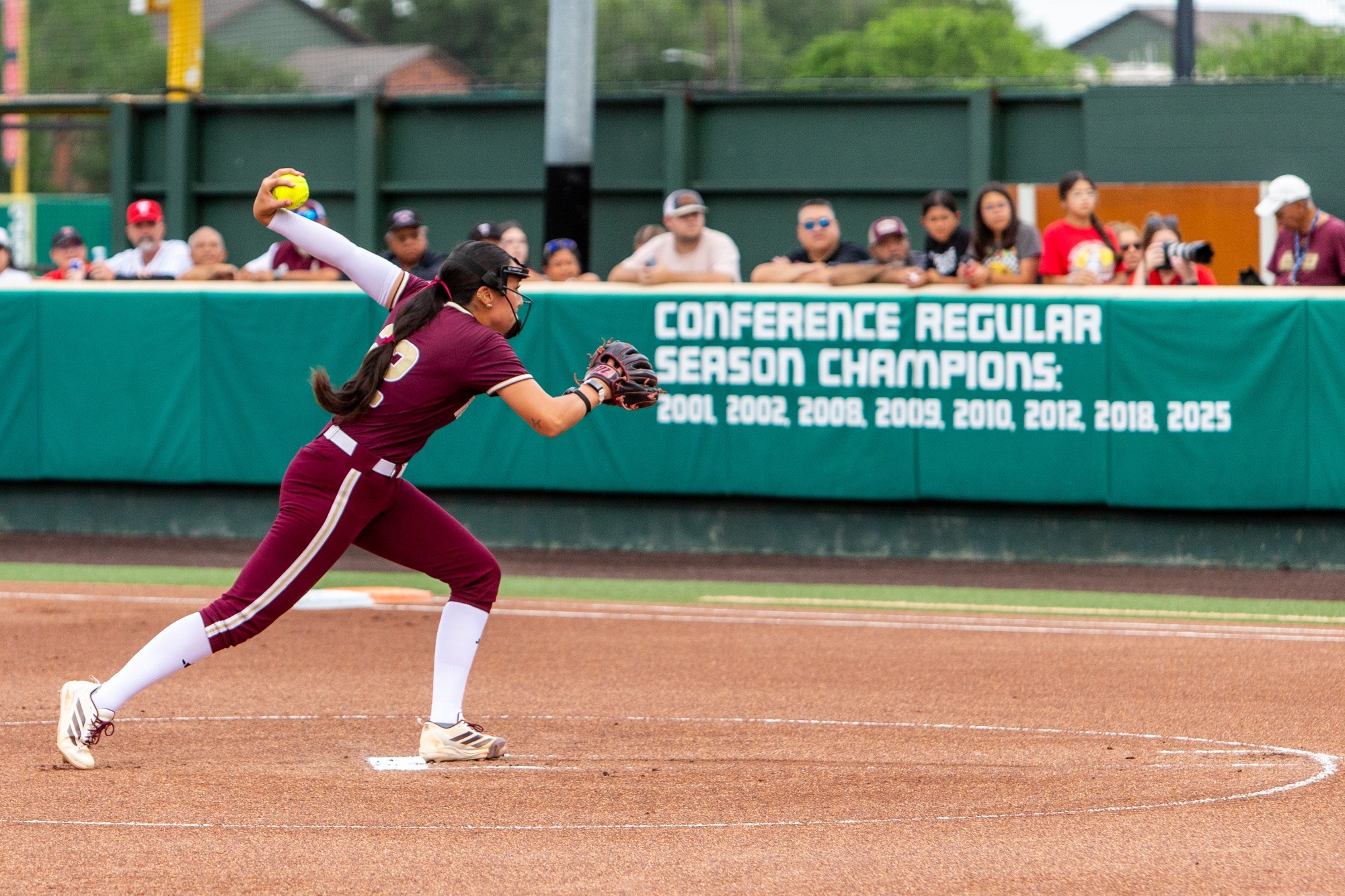 Madison Azua pitching vs Texas Tech