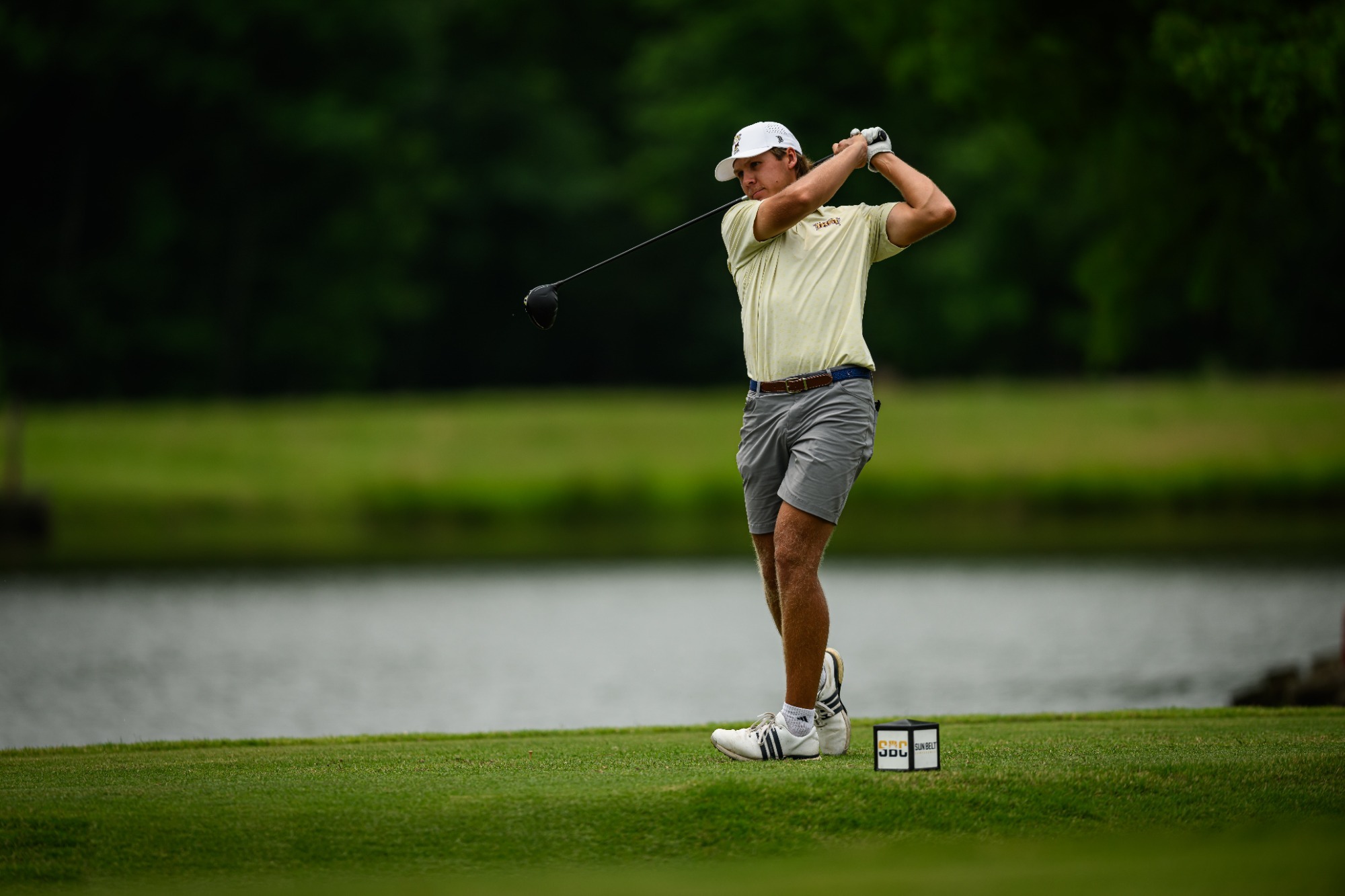 MADISON, Miss. - Action during the first round of the 2026 Sun Belt Men’s Golf Championship at Annandale Golf Club in Madison, Miss. The Sun Belt Conference men’s championship features member schools competing for the league title and an automatic postseason berth.