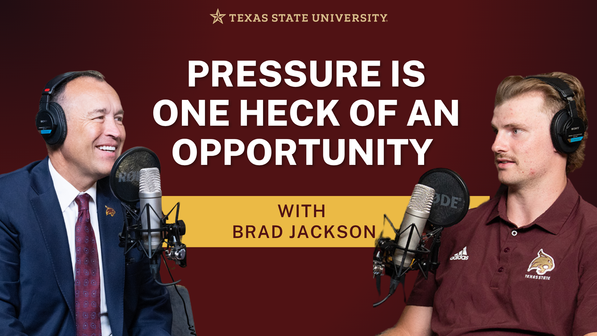 Graphic promoting Brad Jackson's appearance on The Current Podcast with Kelly Damphousse