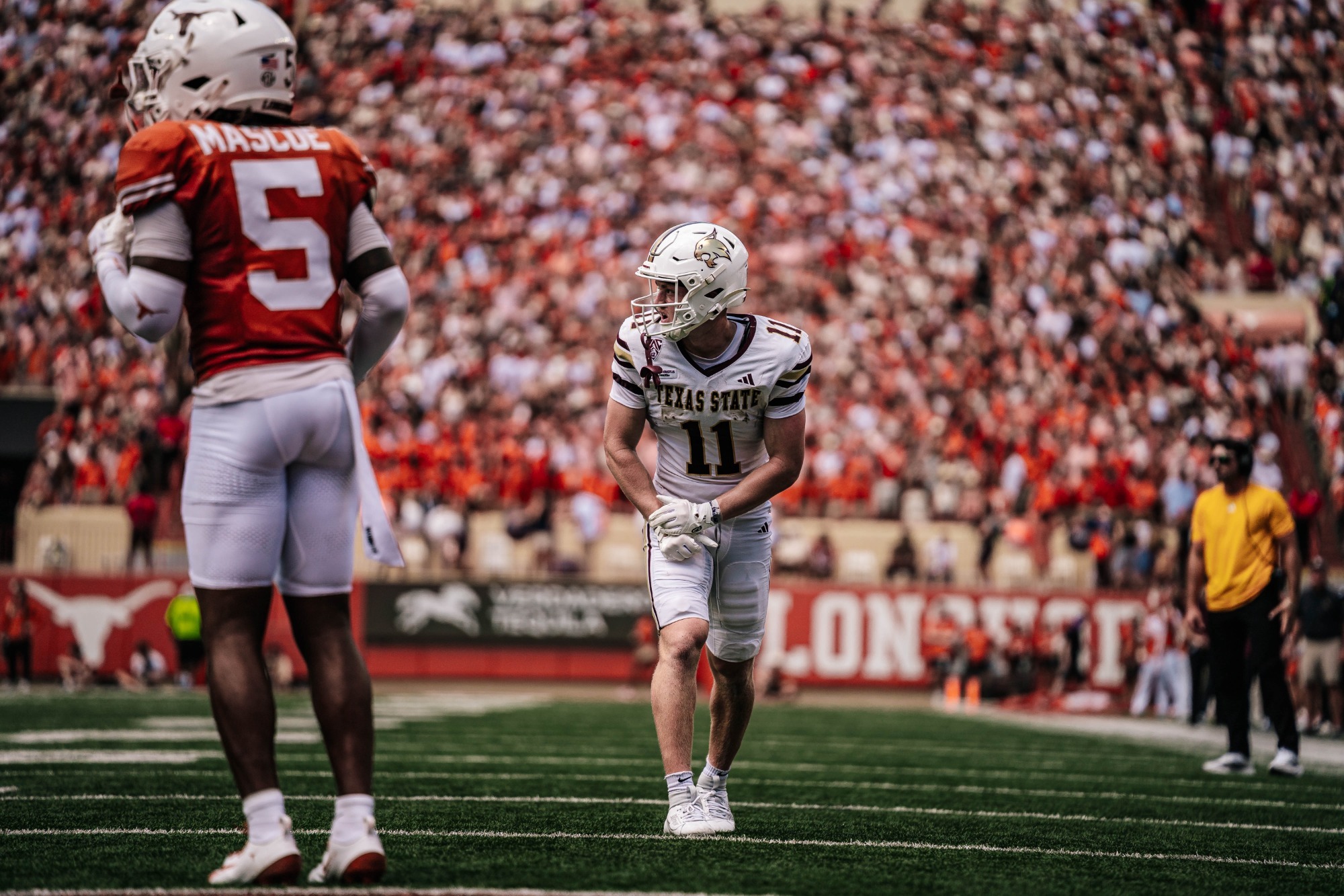Beau Sparks lined up against Texas