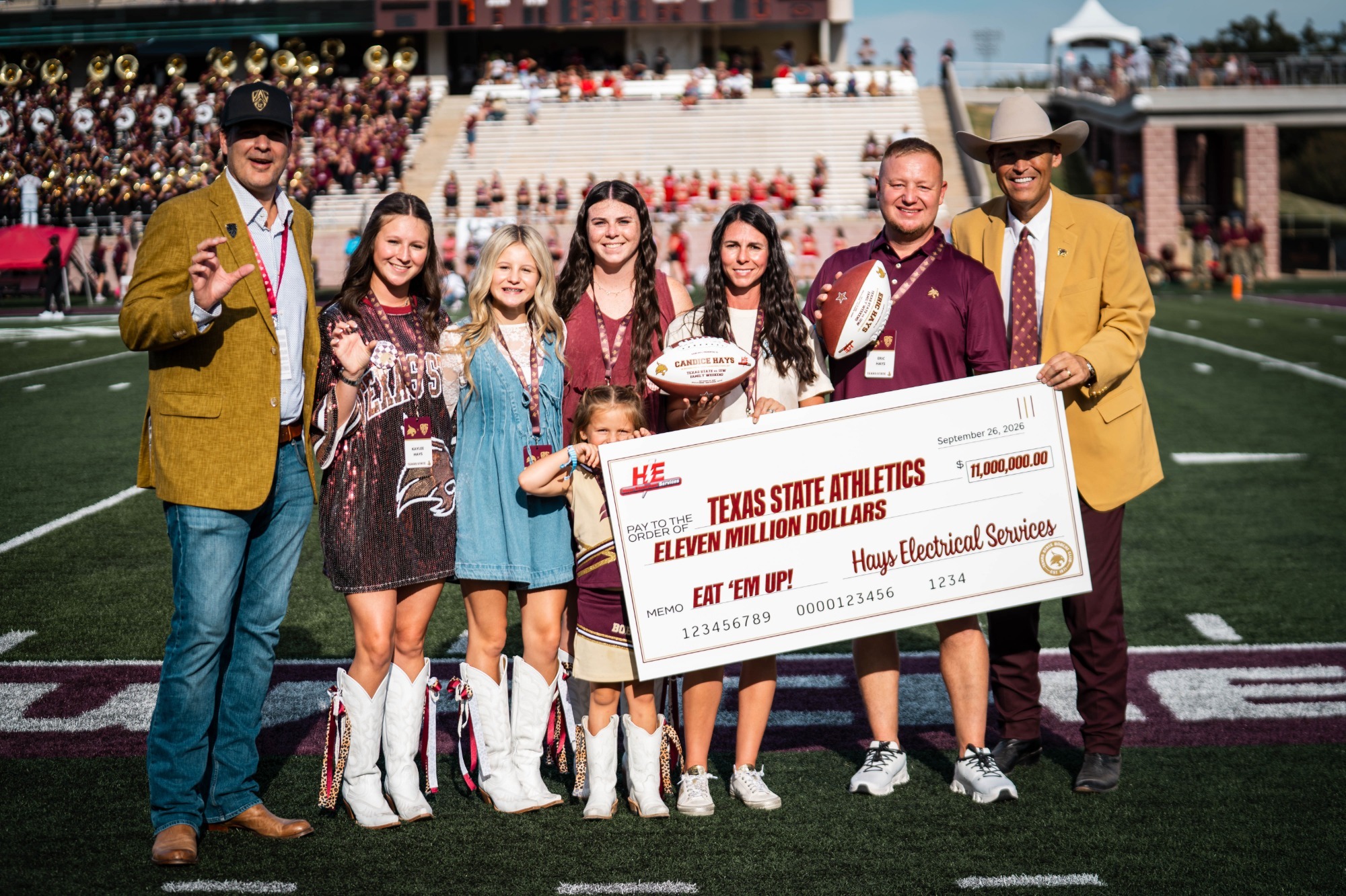 Hays Electrical On Field Presentation with Don Coryell