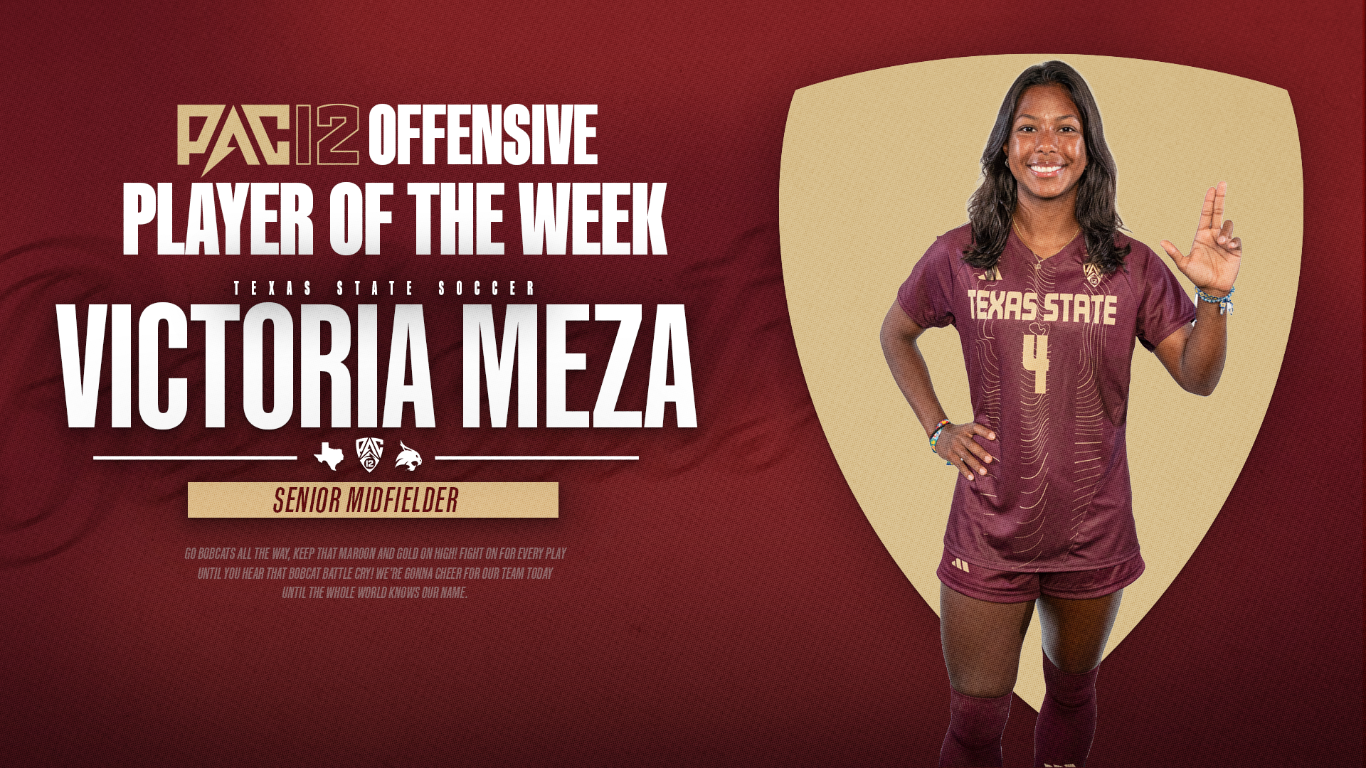 Victoria Meza Offensive Pac-12 Player of the Week