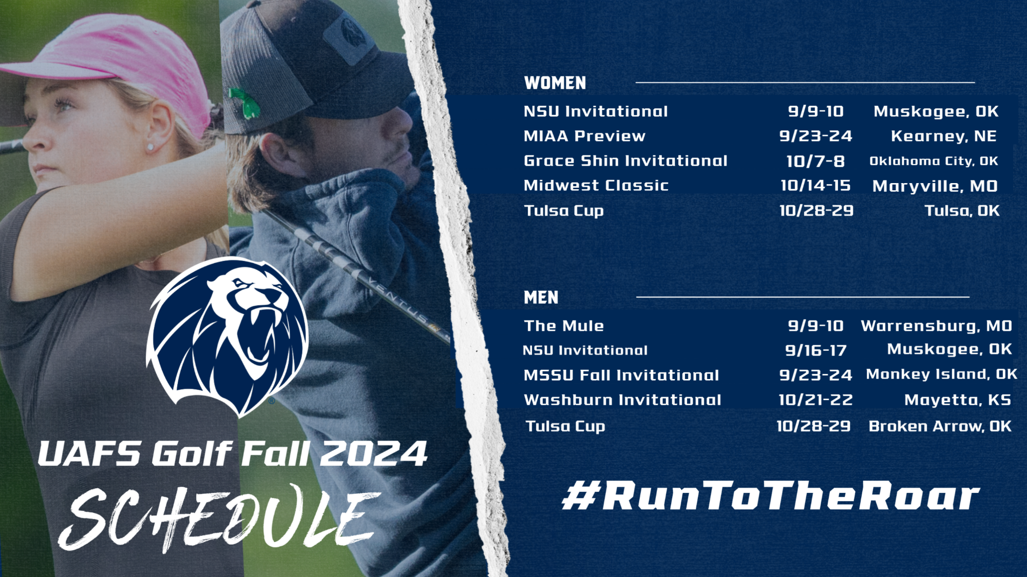 Second round surge leads Lions to victory at MSSU Fall Invitational