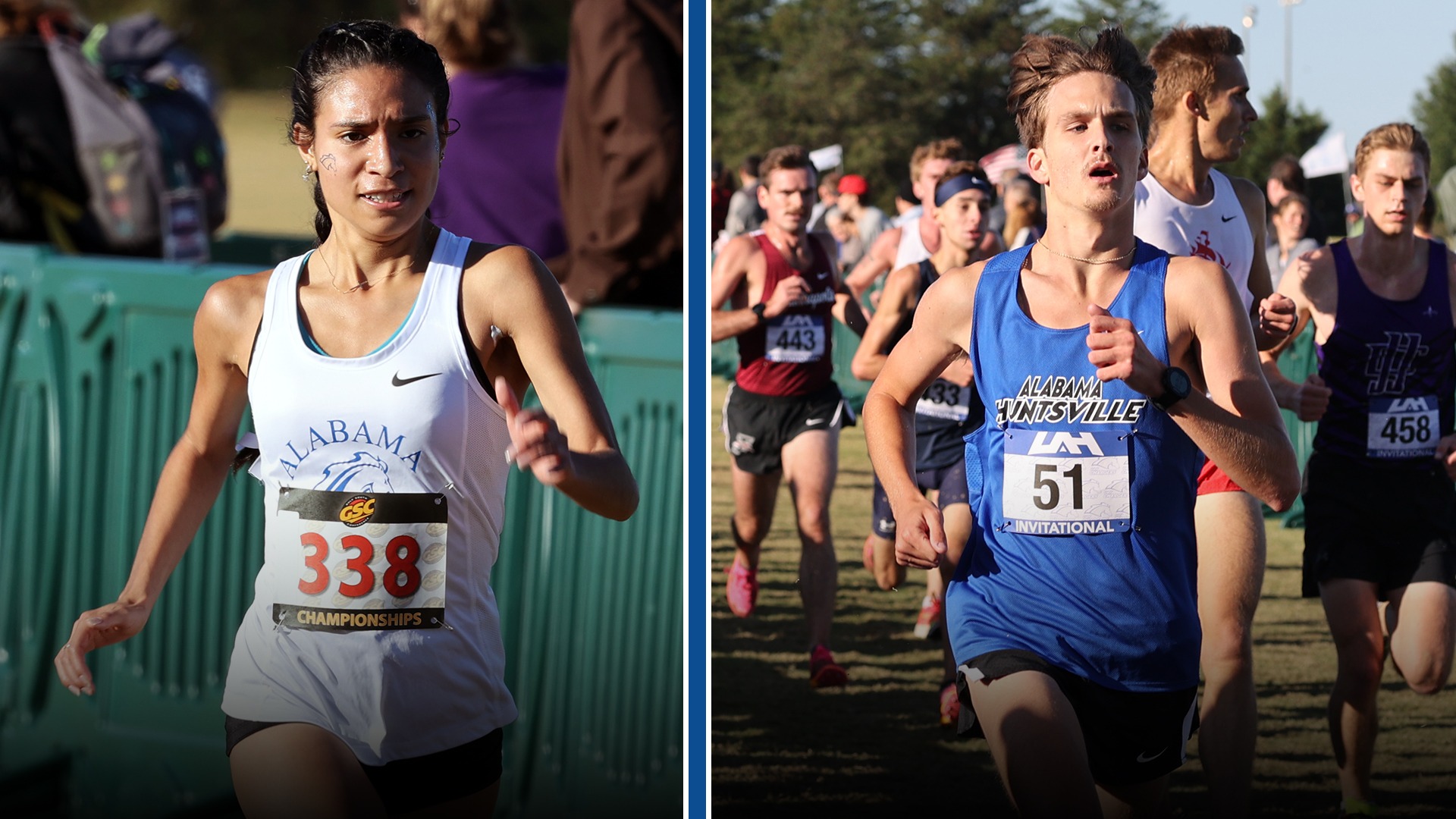 Aylin Vega and Keegan Verble running