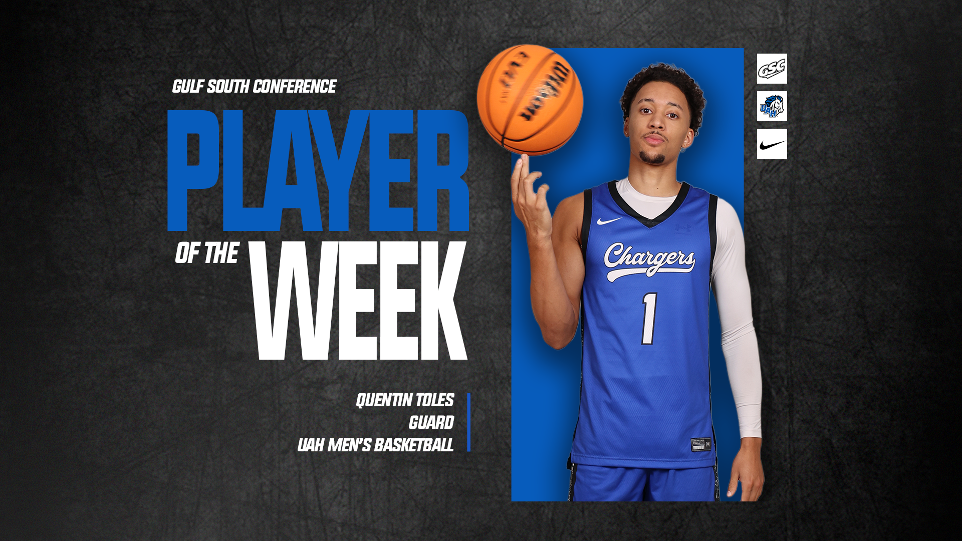 Quentin Toles named GSC Player of the Week