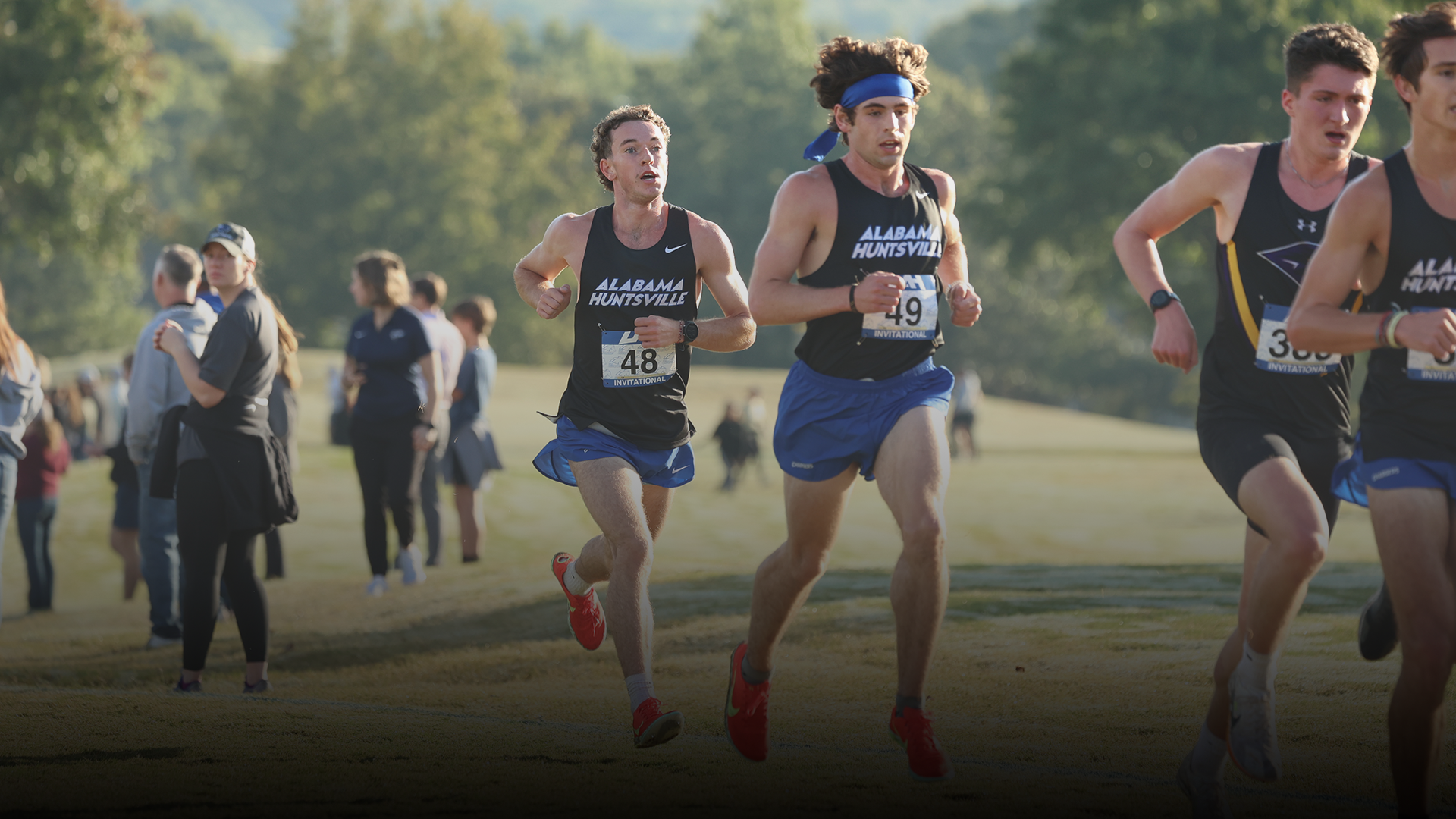 Conner Patterson and Tripp Miller running
