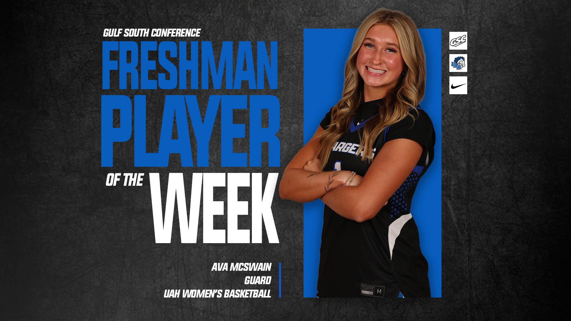 Ava McSwain named GSC Freshman of the Week